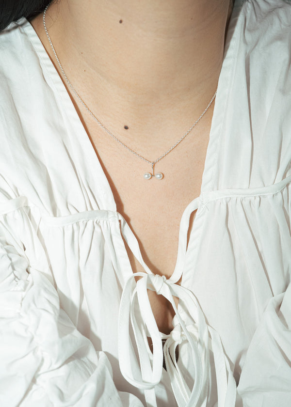 Duo perlový náhrdelník